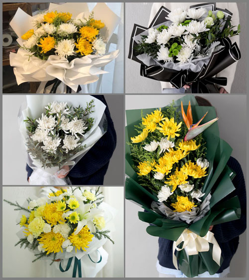 广东肇庆市广宁县潭布镇井屈村白事花束代送